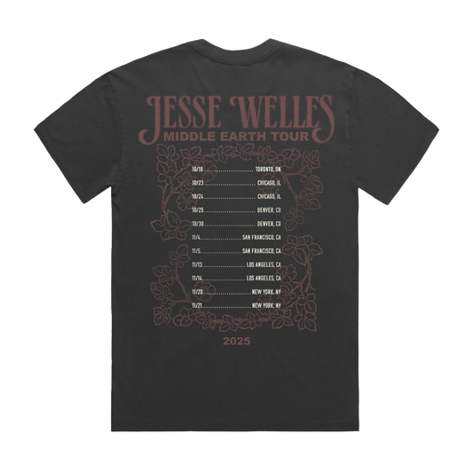 Middle Earth Flower 2025 Tour Tee