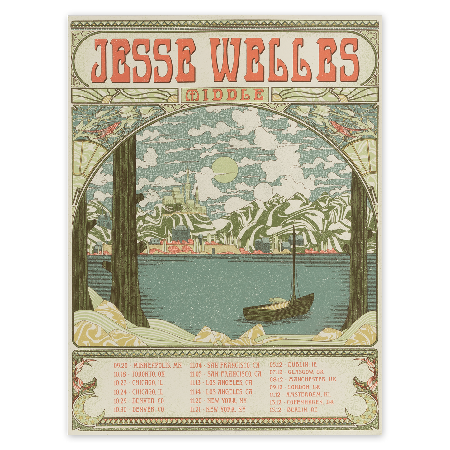 Middle Earth 2025 Tour Poster