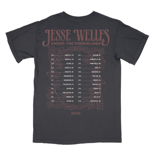 Under The Powerlines Flower 2026 Tour Tee