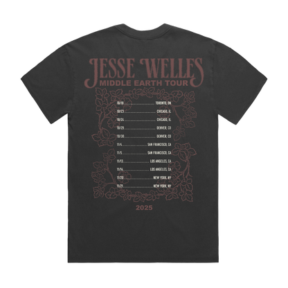 Middle Earth Flower 2025 Tour Tee