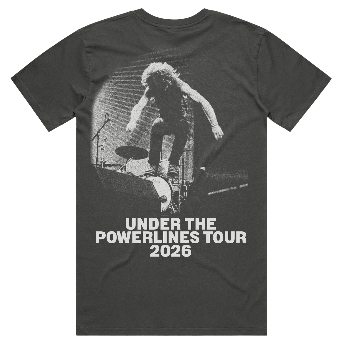 Guitar Smash Powerlines 2026 Tour Tee