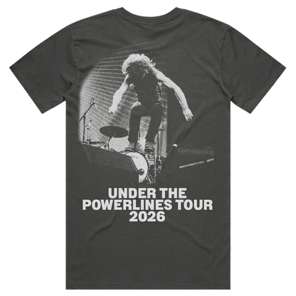 Guitar Smash Powerlines 2026 Tour Tee
