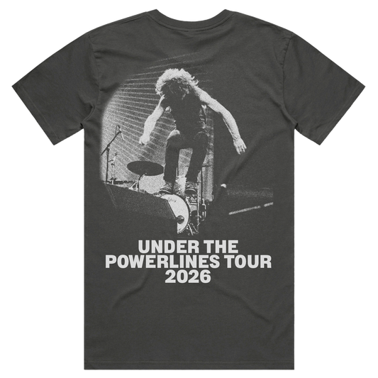 Guitar Smash Powerlines 2026 Tour Tee