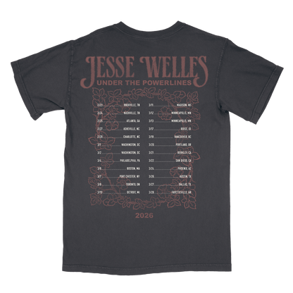 Under The Powerlines Flower 2026 Tour Tee